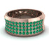Emerald Filigree Pave Band - Briar No. 5