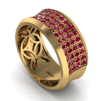 Ruby Filigree Pave Band