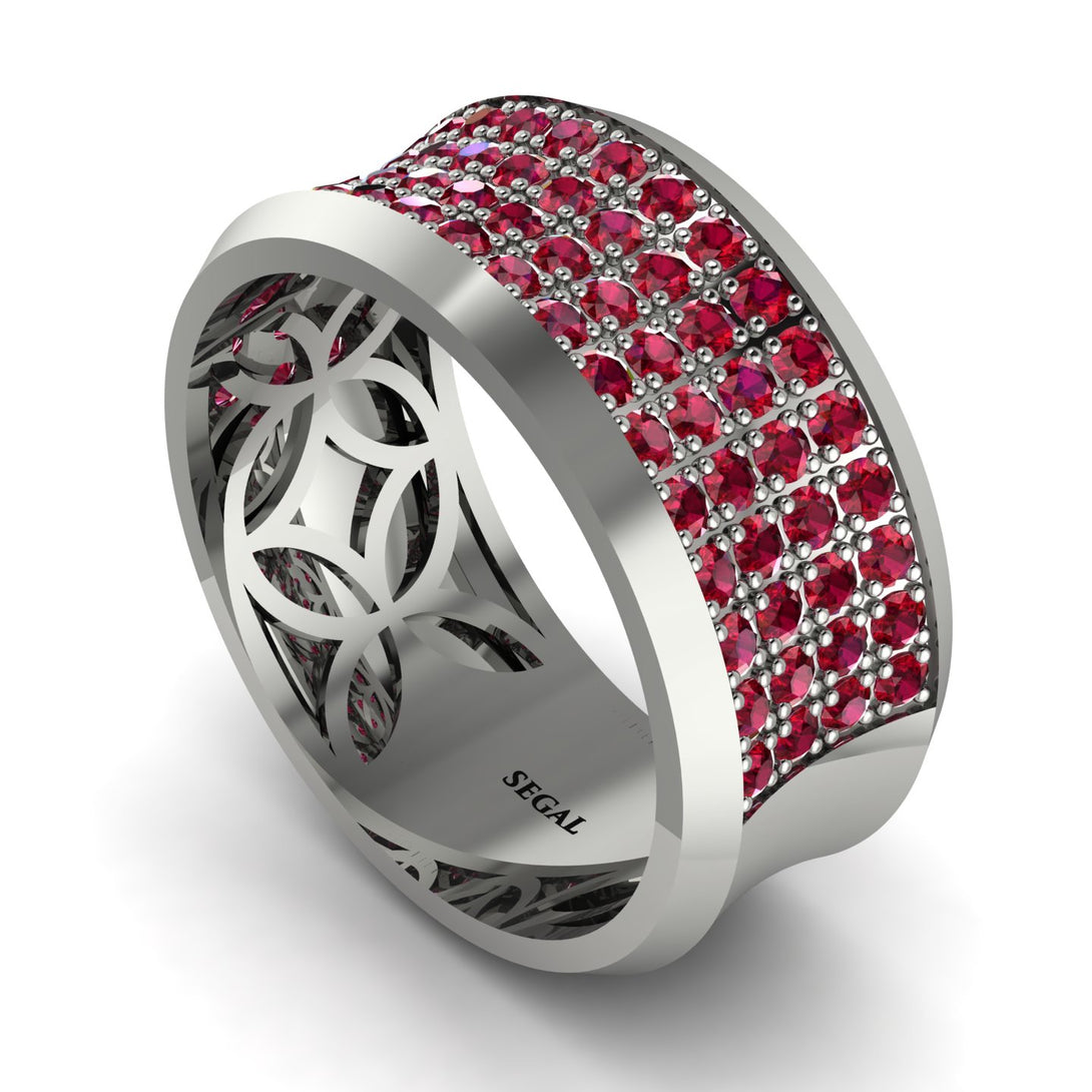 Ruby Filigree Pave Band - Briar No. 12