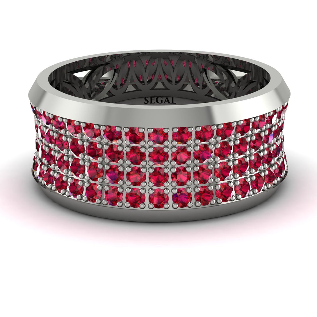 Ruby Filigree Pave Band - Briar No. 12