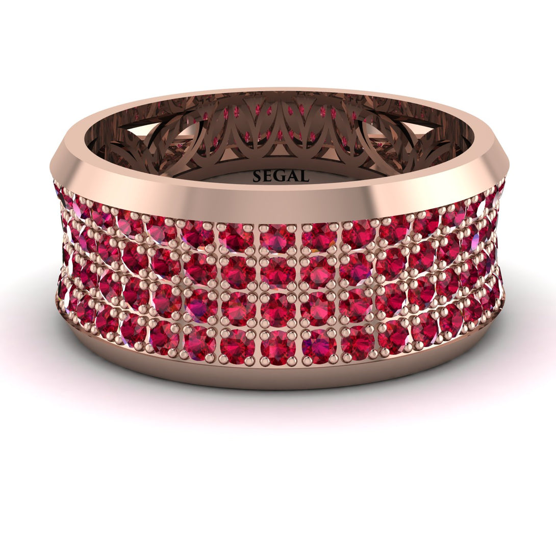 Ruby Filigree Pave Band - Briar No. 11