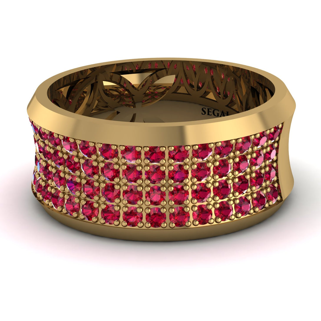 Ruby Filigree Pave Band - Briar No. 10