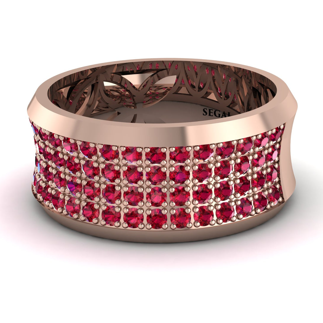 Ruby Filigree Pave Band - Briar No. 11
