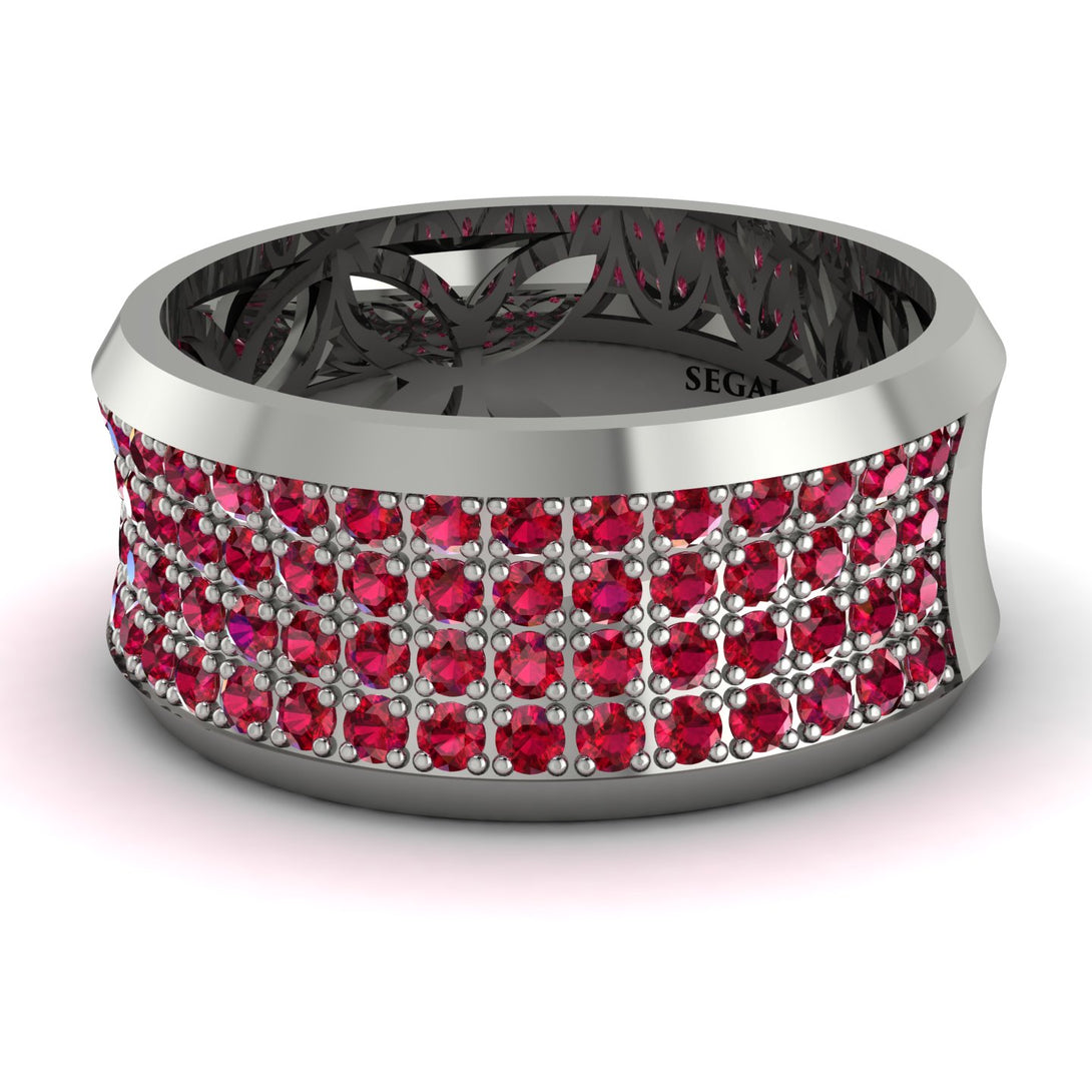 Ruby Filigree Pave Band - Briar No. 12