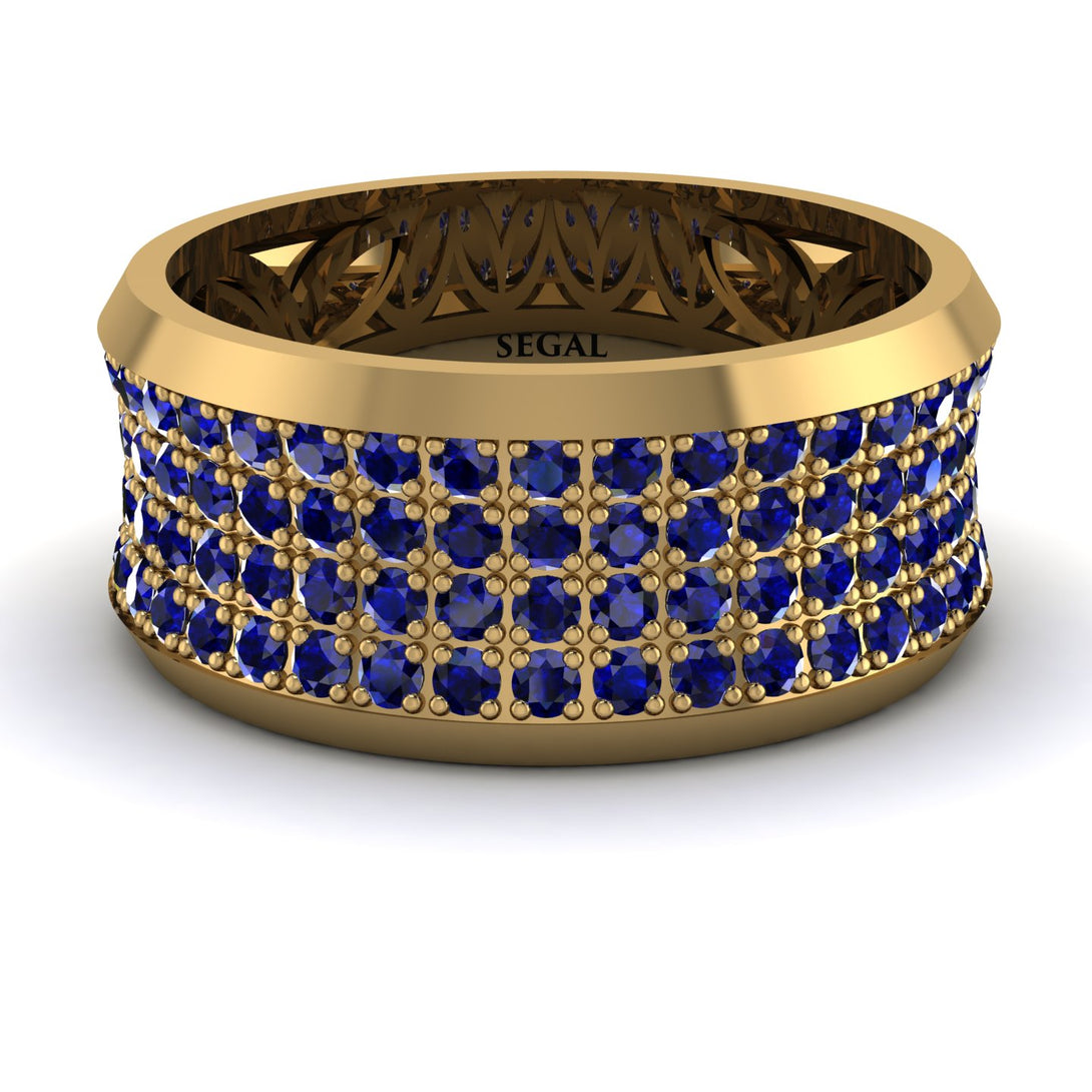Sapphire Filigree Pave Band - Briar No. 13
