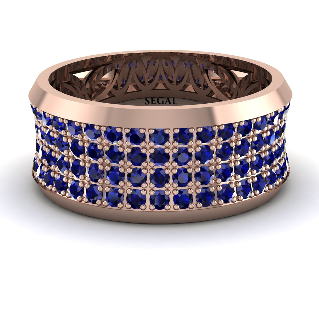 Sapphire Filigree Pave Band - Briar No. 14