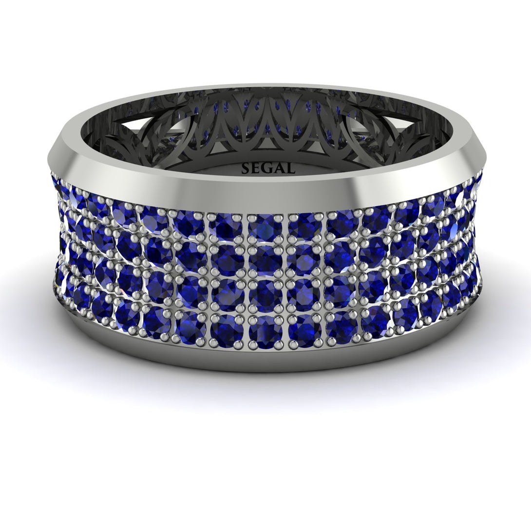 Sapphire Filigree Pave Band - Briar No. 15