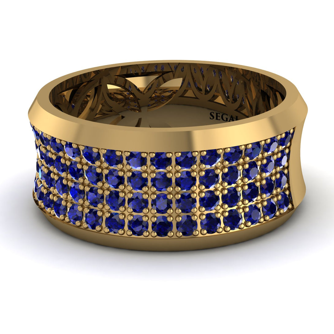 Sapphire Filigree Pave Band - Briar No. 13