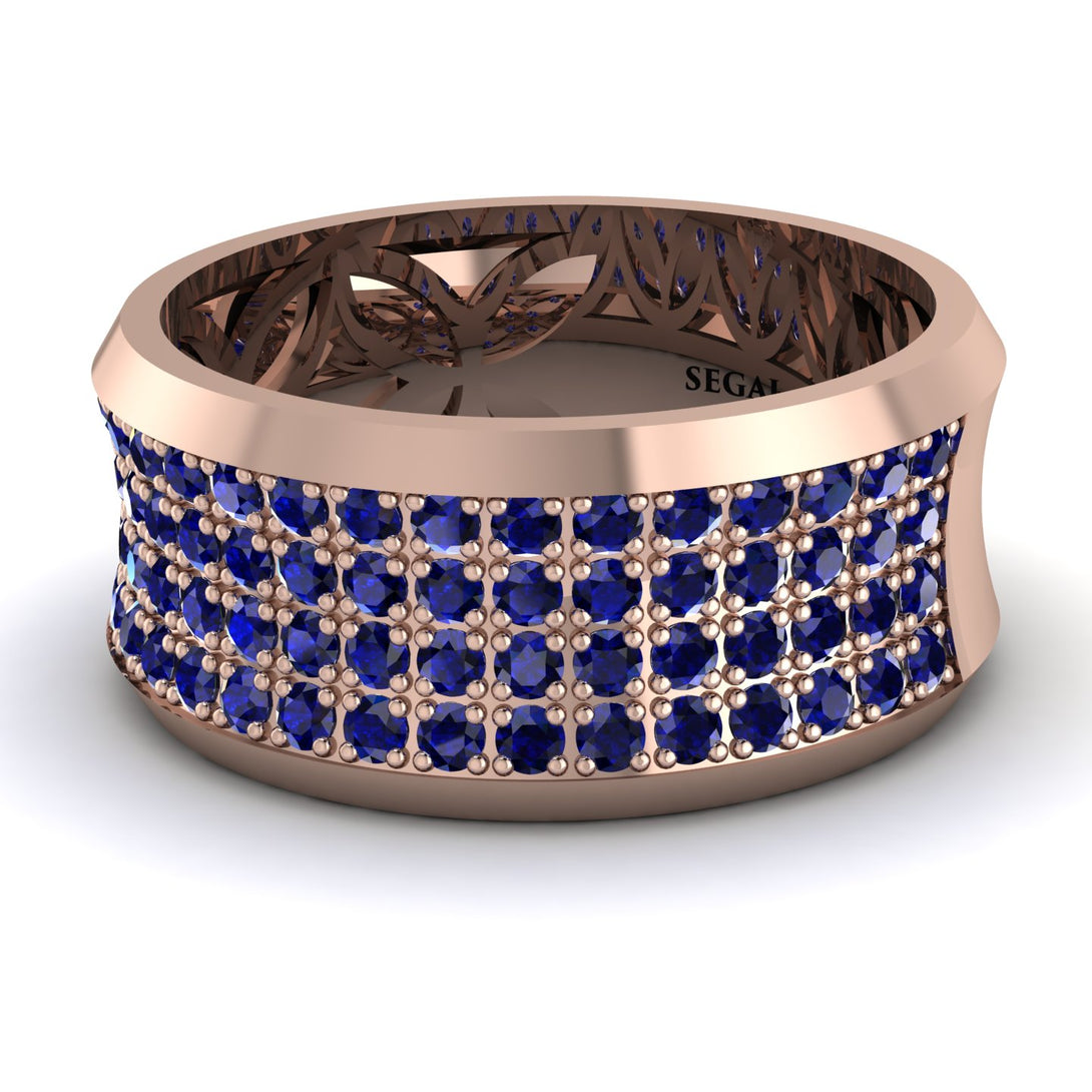Sapphire Filigree Pave Band - Briar No. 14