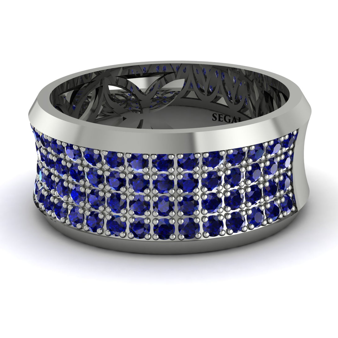 Sapphire Filigree Pave Band - Briar No. 15