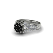 Diamond Floral Cluster Engagement Ring - Penelope No. 9 image 1