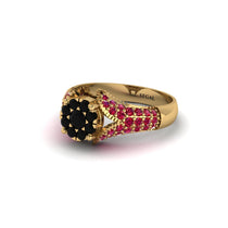 Ruby Floral Cluster Engagement Ring - Penelope No. 52 image 1