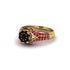 Ruby Floral Cluster Engagement Ring - Penelope No. 52