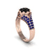 Sapphire Floral Cluster Engagement Ring - Penelope No. 68 image 2