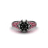 Ruby Floral Cluster Engagement Ring - Penelope No. 54