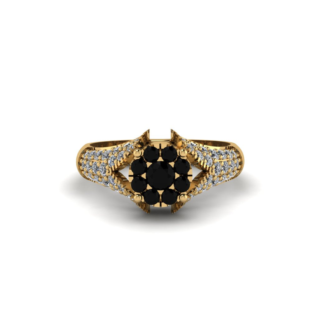 Diamond Floral Cluster Engagement Ring - Penelope No. 7