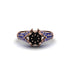 Sapphire Floral Cluster Engagement Ring - Penelope No. 68
