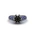 Sapphire Floral Cluster Engagement Ring - Penelope No. 69