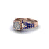Sapphire Floral Cluster Engagement Ring - Penelope No. 62