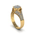 Diamond Floral Cluster Engagement Ring - Penelope No. 1 image 2