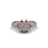 Diamond Floral Cluster Engagement Ring  - Penelope No. 2