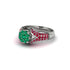 Ruby Floral Cluster Engagement Ring - Penelope No. 51