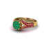 Ruby Floral Cluster Engagement Ring - Penelope No. 49