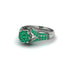 Emerald Floral Cluster Engagement Ring - Penelope No. 21