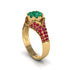 Ruby Floral Cluster Engagement Ring - Penelope No. 49 image 2