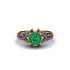 Sapphire Floral Cluster Engagement Ring - Penelope No. 64 image 3