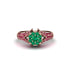 Ruby Floral Cluster Engagement Ring - Penelope No. 50