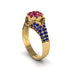 Sapphire Floral Cluster Engagement Ring - Penelope No. 70