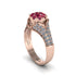 Diamond Floral Cluster Engagement Ring - Penelope No. 11 image 2