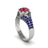 Sapphire Floral Cluster Engagement Ring - Penelope No. 72