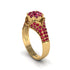 Ruby Floral Cluster Engagement Ring - Penelope No. 55