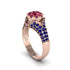 Sapphire Floral Cluster Engagement Ring - Penelope No. 71 image 2