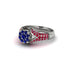 Ruby Floral Cluster Engagement Ring - Penelope No. 60 image 1