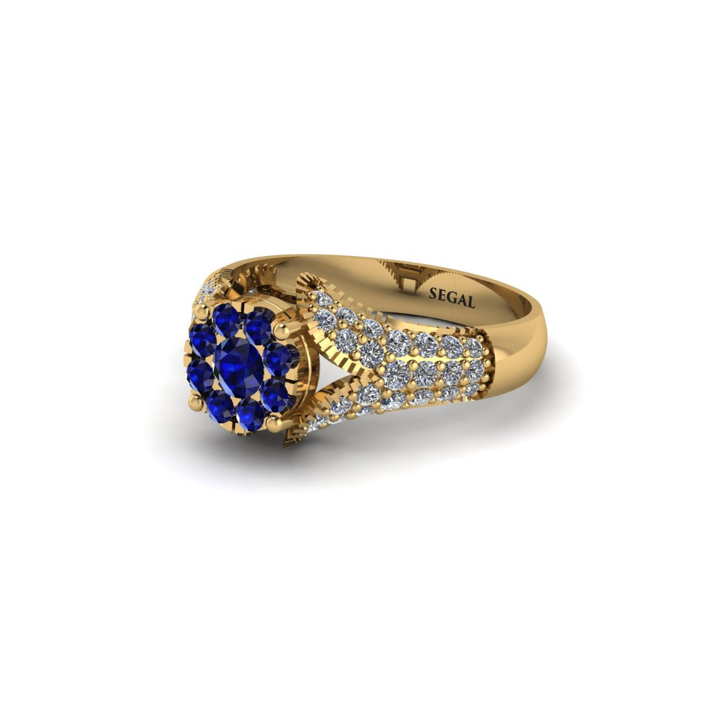 Diamond Floral Cluster Engagement Ring - Penelope No. 13
