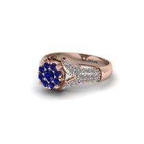 Diamond Floral Cluster Engagement Ring - Penelope No. 14 image 1