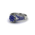 Sapphire Floral Cluster Engagement Ring - Penelope No. 75