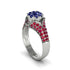 Ruby Floral Cluster Engagement Ring - Penelope No. 60 image 2