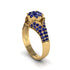 Sapphire Floral Cluster Engagement Ring - Penelope No. 73