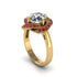 Diamond Floral Infinity Engagement Ring - Brinley No. 46 image 2