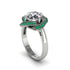 Diamond Floral Infinity Engagement Ring - Brinley No. 18