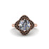 Diamond Floral Infinity Engagement Ring - Brinley No. 32 image 3