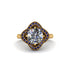 Diamond Floral Infinity Engagement Ring - Brinley No. 61