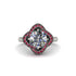 Diamond Floral Infinity Engagement Ring - Brinley No. 48
