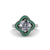 Diamond Floral Infinity Engagement Ring - Brinley No. 18 image 3