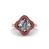 Diamond Floral Infinity Engagement Ring - Brinley No. 47