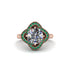Diamond Floral Infinity Engagement Ring - Brinley No. 17 image 3